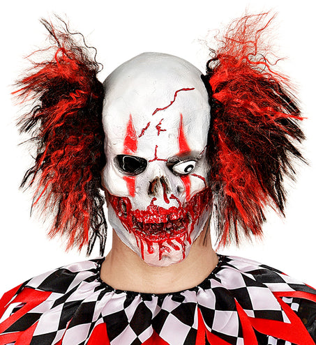 Widmann SRL Horror clown masker rood zwart