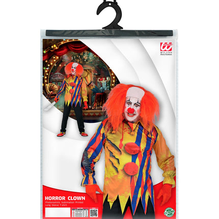Widmann SRL Horror clown shirt psycho