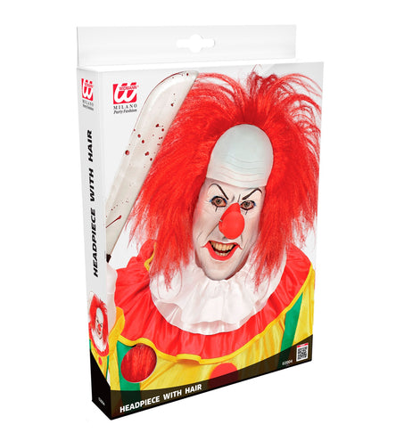 Widmann SRL Horror clowns pruik rood