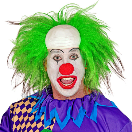 Widmann SRL Horrorclown pruik groen