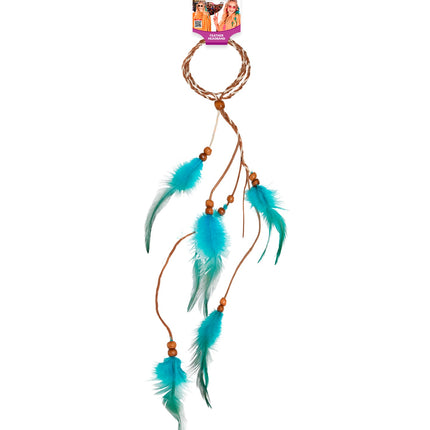 Widmann SRL Indianen hoofdband met veren