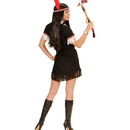 Widmann SRL Indianen jurk zwart Monja