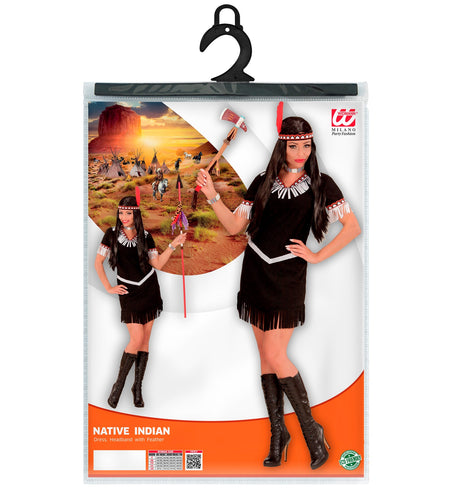 Widmann SRL Indianen jurk zwart Monja