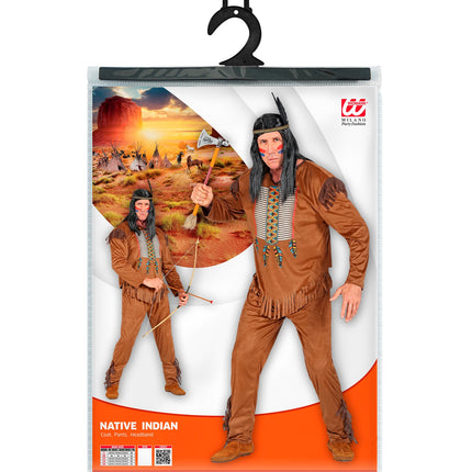 Widmann SRL Indianen pak bruin