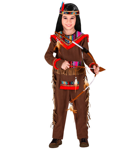 Widmann SRL Indianen pak bruin voor kinderen