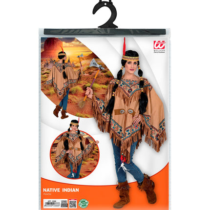 Widmann SRL Indianen poncho inheems