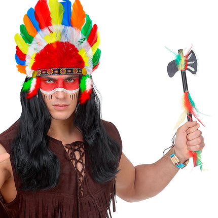 Widmann SRL Indianentooi veren meerkleurig