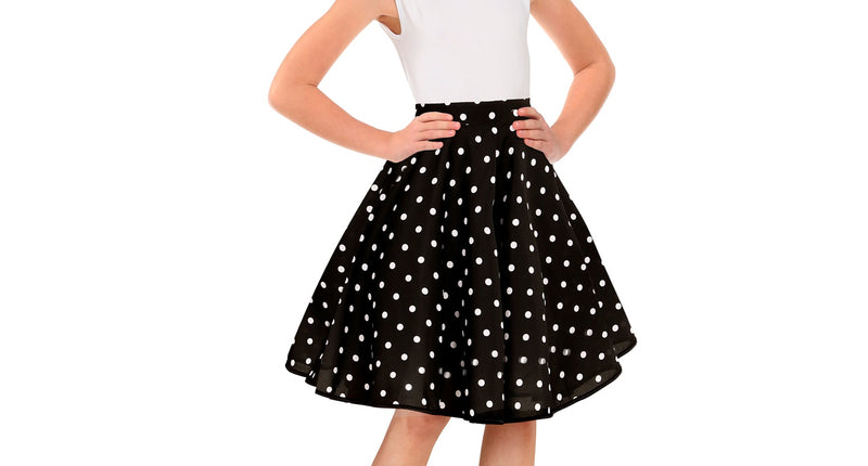 Widmann SRL Jaren 50 rok zwart wit Holly