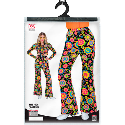 Widmann SRL Jaren 70 broek bloemenfeest dames