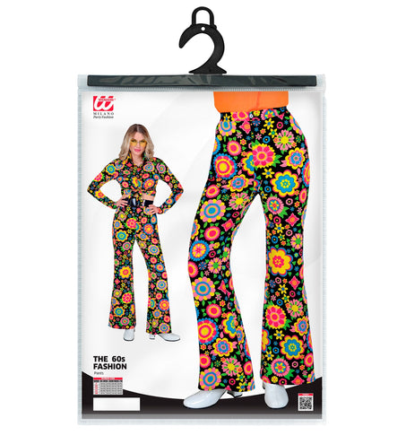 Widmann SRL Jaren 70 broek bloemenfeest dames