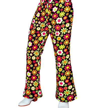 Widmann SRL Jaren 70 broek flowers heren