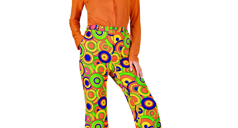 Widmann SRL Jaren 70 broek groovy cirkels dames