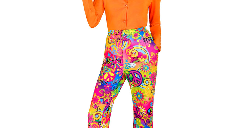 Widmann SRL Jaren 70 broek love&peace dames