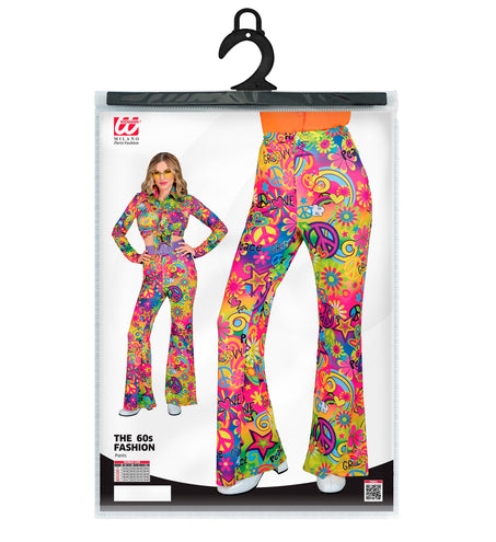 Widmann SRL Jaren 70 broek love&peace dames