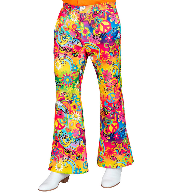 Widmann SRL Jaren 70 broek love&peace heren