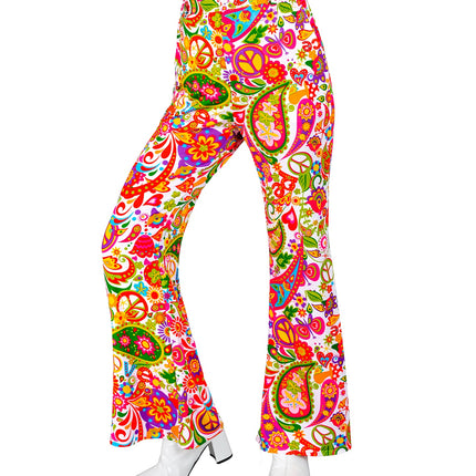 Widmann SRL Jaren 70 broek peace party dames