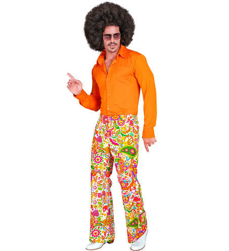 Widmann SRL Jaren 70 broek peace party heren