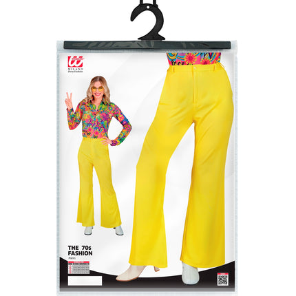 Widmann SRL Jaren 70 damesbroek geel