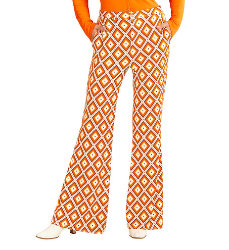 Widmann SRL Jaren 70 disco broek Groovy geruit