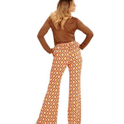 Widmann SRL Jaren 70 disco broek Groovy geruit