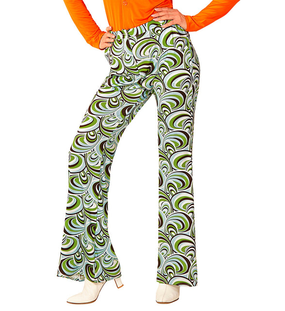 Widmann SRL Jaren 70 disco broek Groovy waves