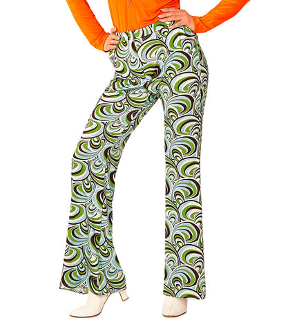 Widmann SRL Jaren 70 disco broek Groovy waves