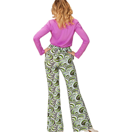 Widmann SRL Jaren 70 disco broek Groovy waves