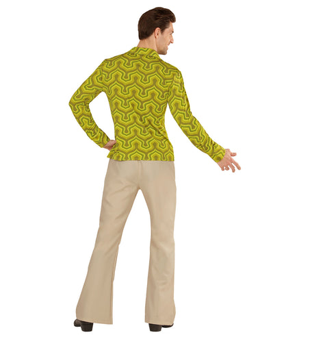 Widmann SRL Jaren 70 disco hemd Groovy groen