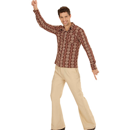 Widmann SRL Jaren 70 disco hemd Groovy Old school