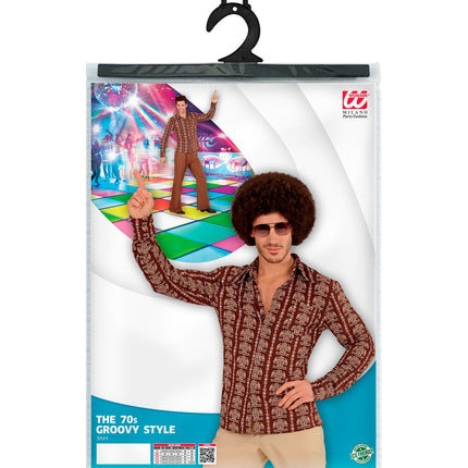 Widmann SRL Jaren 70 disco hemd Groovy Old school