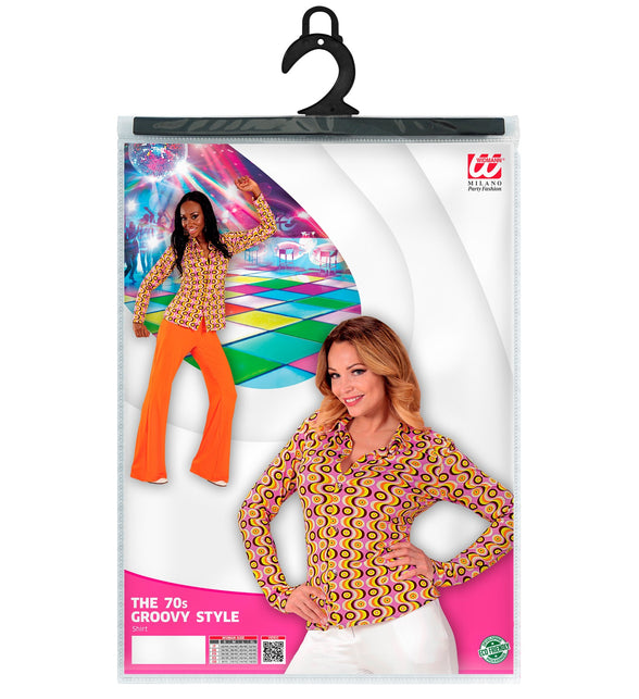 Widmann SRL Jaren 70 discoshirt Groovy