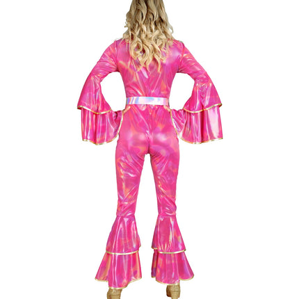 Widmann SRL Jaren 70 Jumpsuit roze Annie