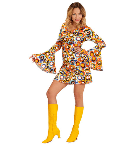Widmann SRL Jaren 70 jurkje groovy cirkels