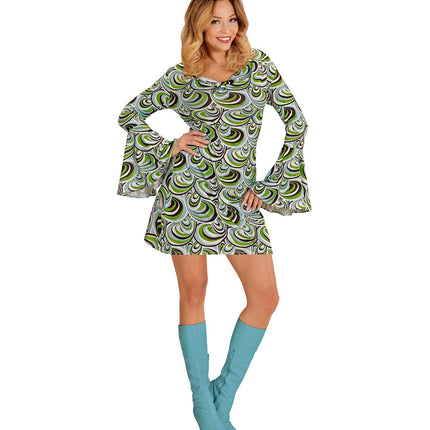 Widmann SRL Jaren 70 jurkje groovy waves