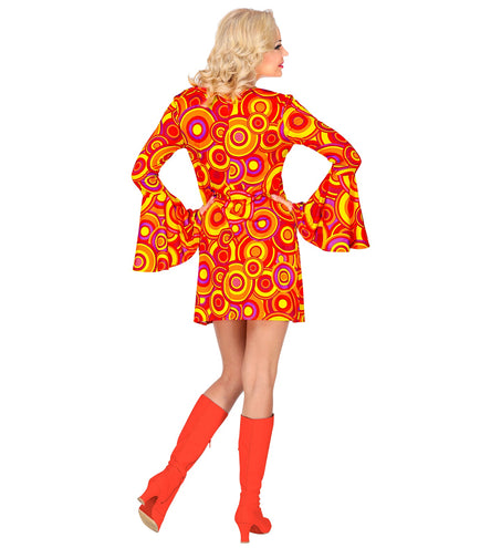 Widmann SRL Jaren 70 jurkje rood geel