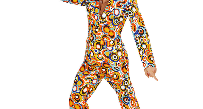 Widmann SRL Jaren 70 kostuum groovy cirkels