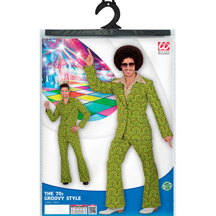 Widmann SRL Jaren 70 kostuum groovy groen