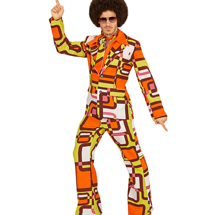 Widmann SRL Jaren 70 kostuum groovy vlakken