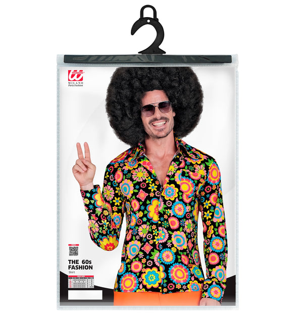 Widmann SRL Jaren 70 shirt bloemenfeest heren