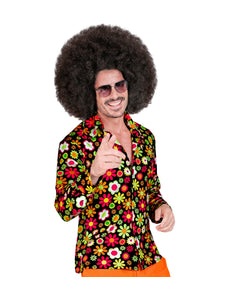 Widmann SRL Jaren 70 shirt flowers heren