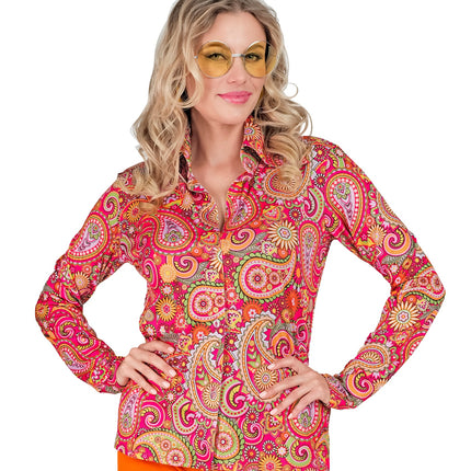 Widmann SRL Jaren 70 shirt paisley dames