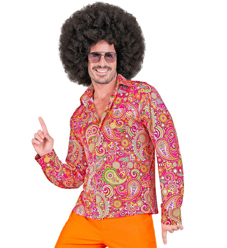 Widmann SRL Jaren 70 shirt paisley heren