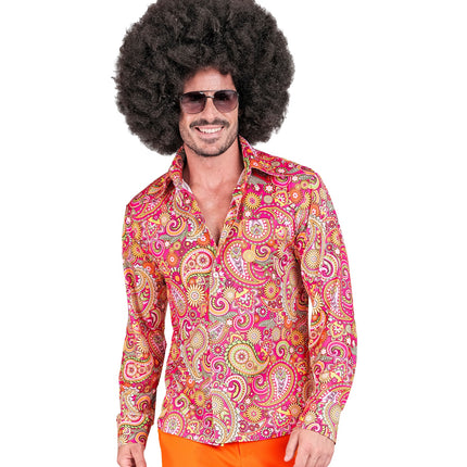 Widmann SRL Jaren 70 shirt paisley heren