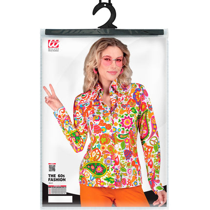 Widmann SRL Jaren 70 shirt peace party dames