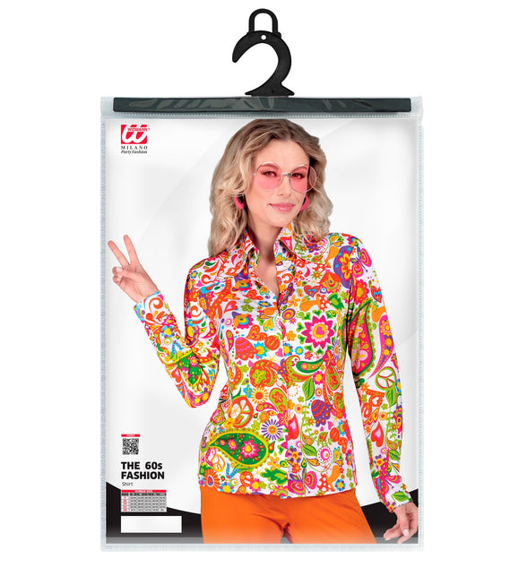 Widmann SRL Jaren 70 shirt peace party dames