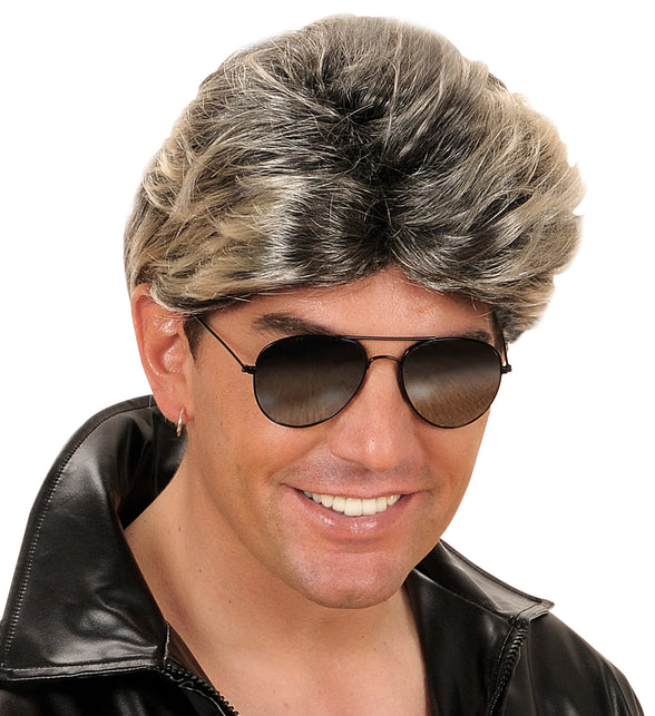 Widmann SRL Jaren 80 pruik popster Ricky Martin blond zwart