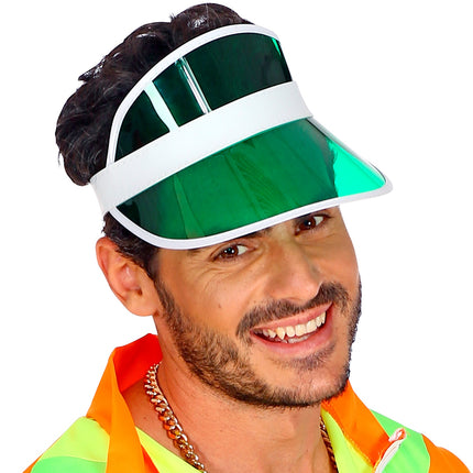 Widmann SRL Jaren 80's zonneklep groen