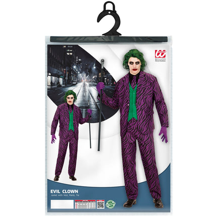 Widmann SRL Joker kostuum Batman heren