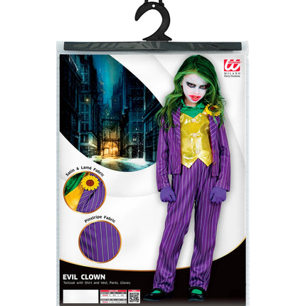 Widmann SRL Joker kostuum meisje