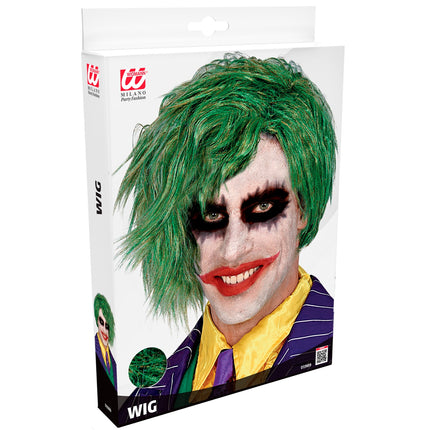 Widmann SRL Joker pruik groen volwassenen